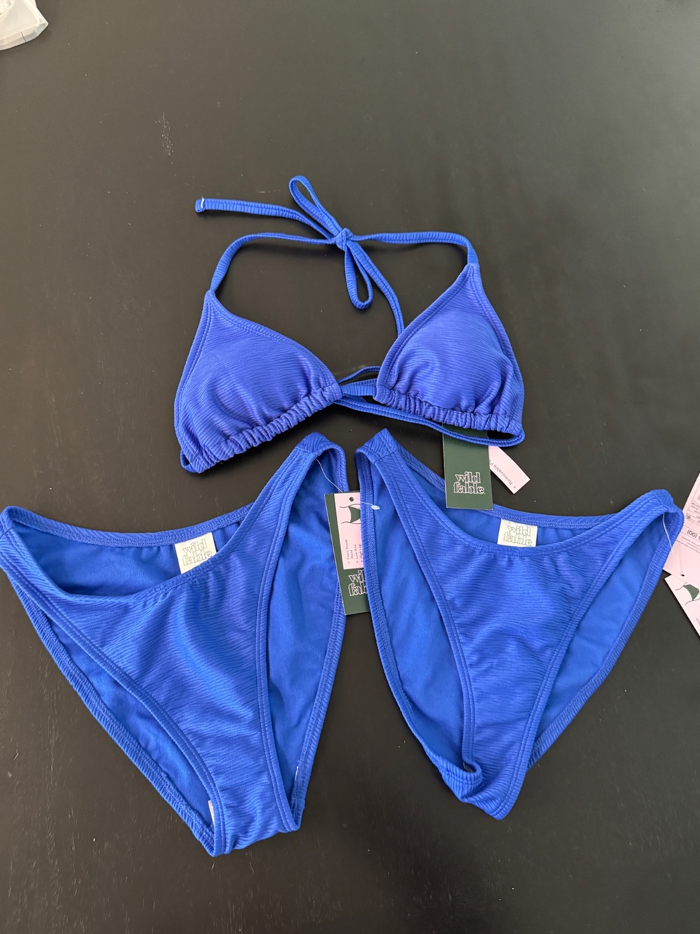 wild fable Royal Blue Swim Top & bottoms (2)